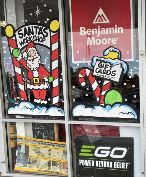 Whimsical Window Painting