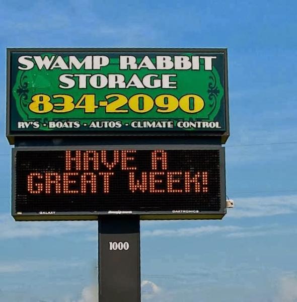 Swamp Rabbit Storage