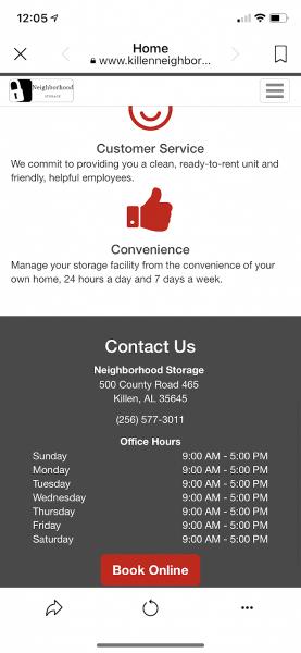 Killen Neighborhood Storage