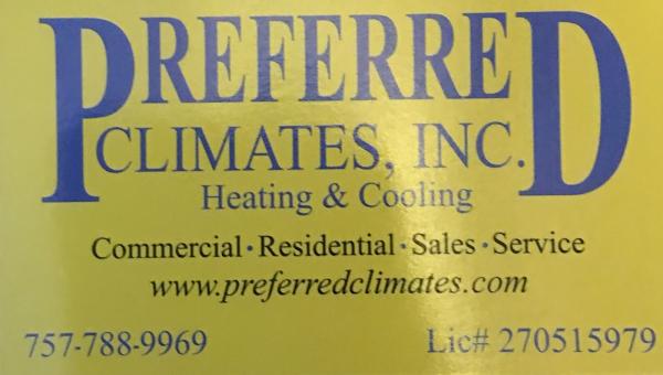 Preferred Climates