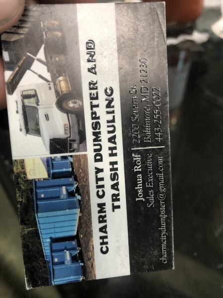 Charm City Dumpster and Trash Hauling