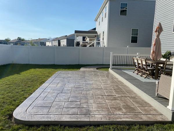 Concrete Colored & Stamped