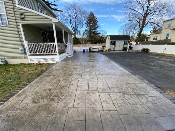 Concrete Colored & Stamped