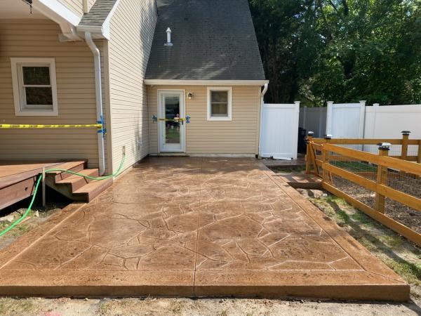 Concrete Colored & Stamped