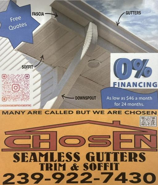 Chosen Home Improvement / Seamless Gutter Installation
