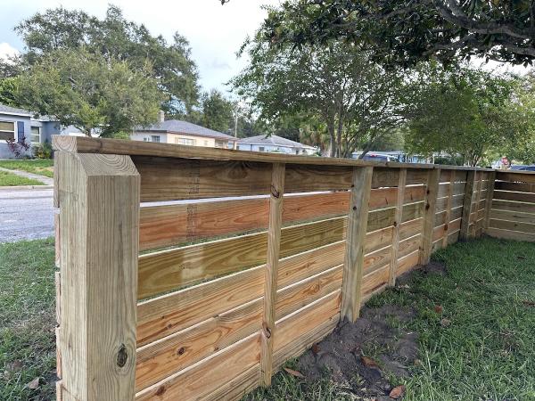 Native Green Fence and Landscape