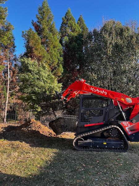 Blue Mountain Landscape and Excavation