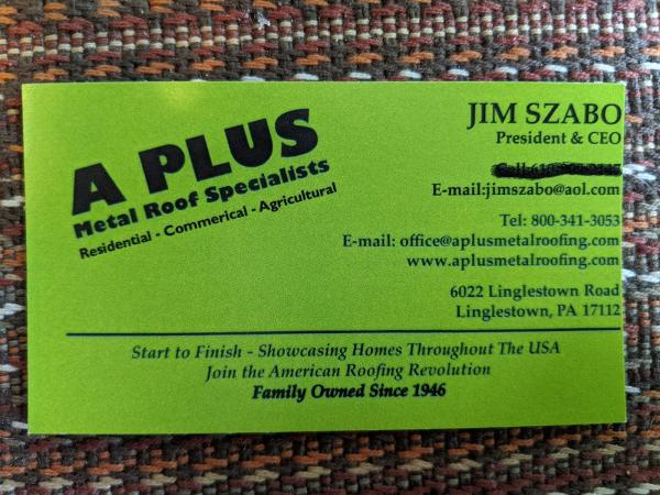 A Plus Metal Roofing Specialists