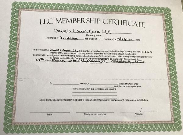 Dave's Lawn Care LLC