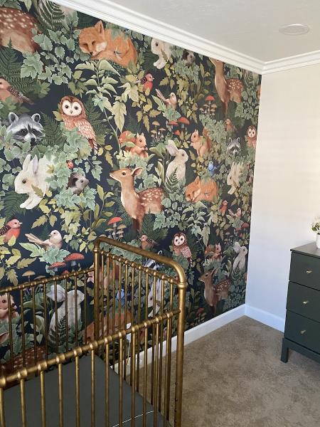 Wallpaper Hanging by Andrea