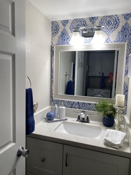 Wallpaper Hanging by Andrea