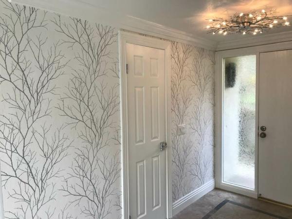Wallpaper Hanging by Andrea