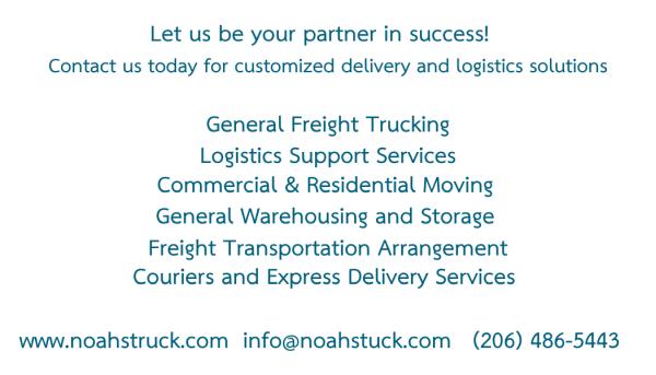 Noah's Truck LLC Dba Delivery Network