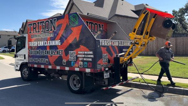 Triton Cleaners- Pressure Washing and Trash Can Cleaning