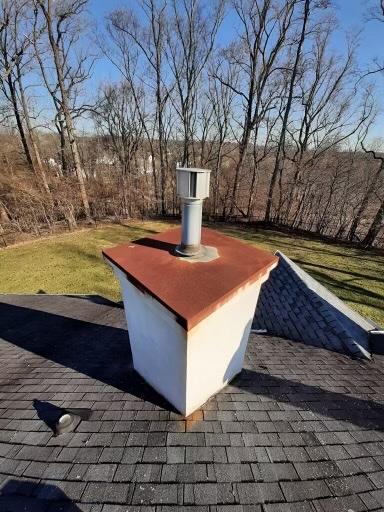 Up on the Roof Chimney Sweep