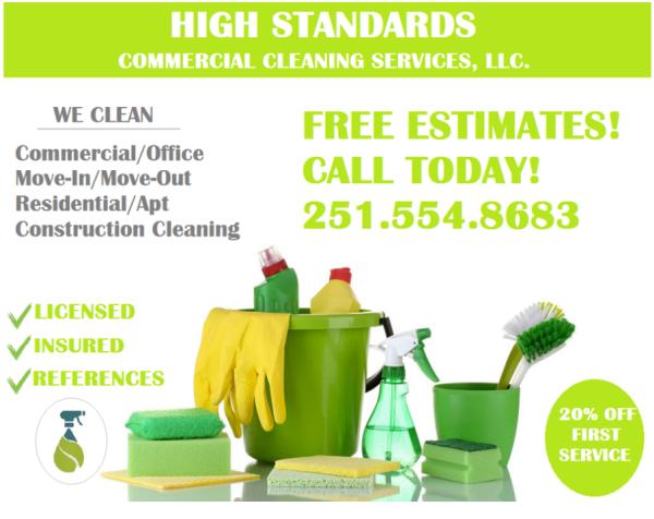 High Standards Commercial Cleaning Services Llc.