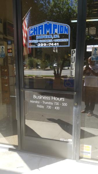 Champion Hardware Inc
