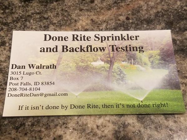 Done Right Sprinklers
