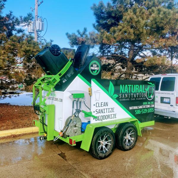Natural Sanitation Garbage Can Cleaning