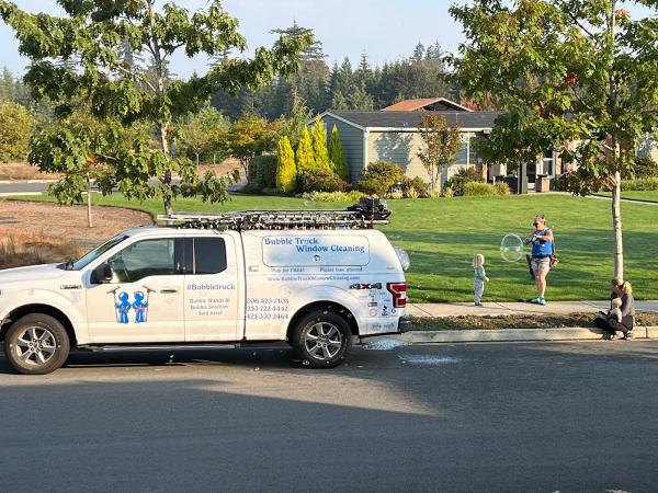 Bubble Truck Window Cleaning