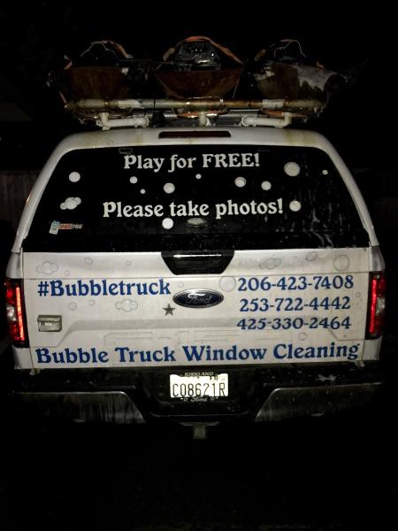 Bubble Truck Window Cleaning