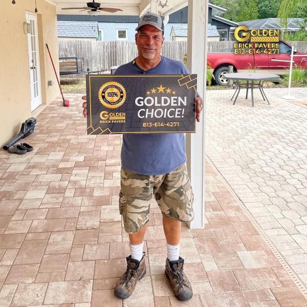 Golden Brick Pavers