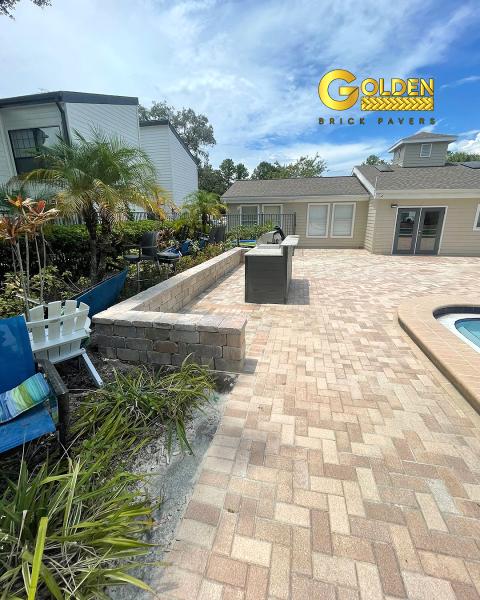 Golden Brick Pavers