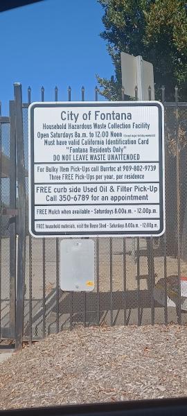 Fontana Household Hazardous Waste Facility