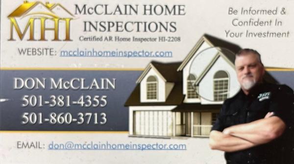 McClain Home Inspections Lic # 2208