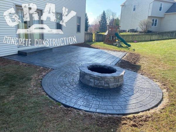 Gray Concrete Construction