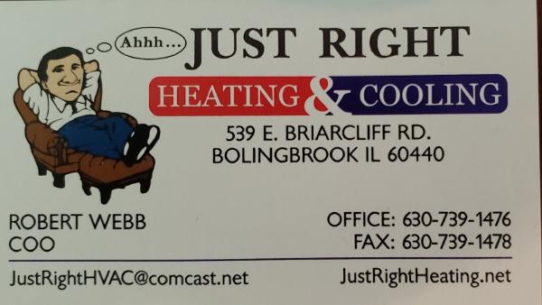 Just Right Heating & Cooling