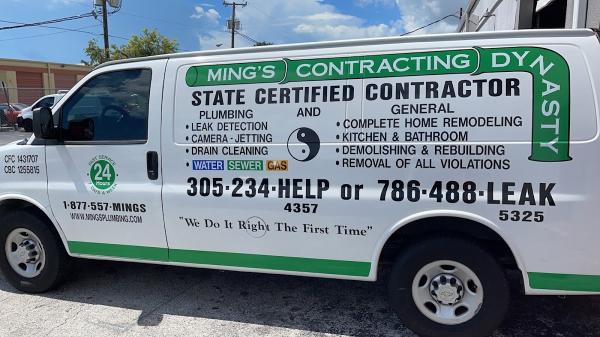 Mings Plumbing Inc. (Dba Mings Contracting Dynasty)