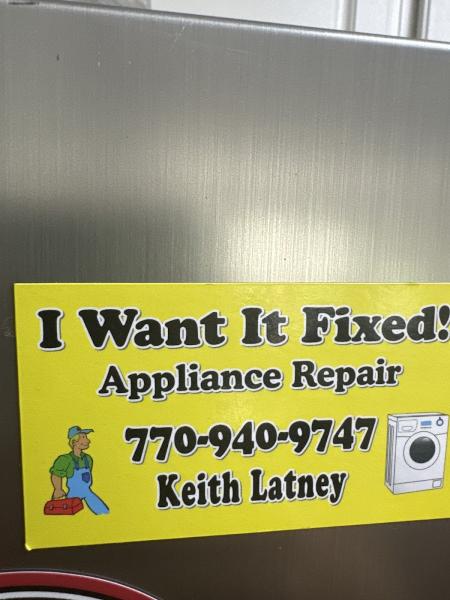I Want It Fixed! Appliance Repair