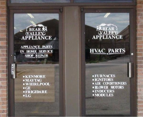 Bear Valley Appliance Parts and Service