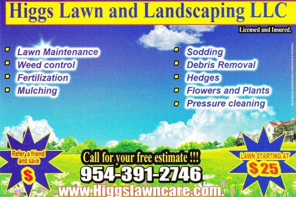 Higgs Lawn and Landscaping LLC