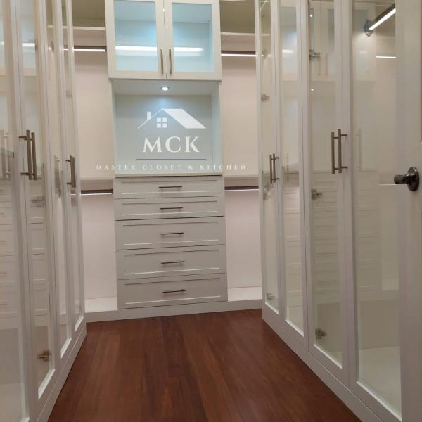 Master Closet and Kitchen