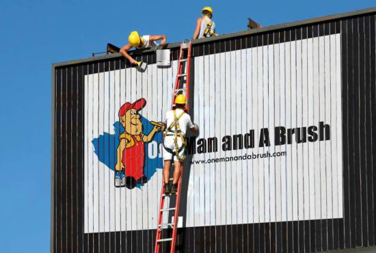 One Man and A Brush