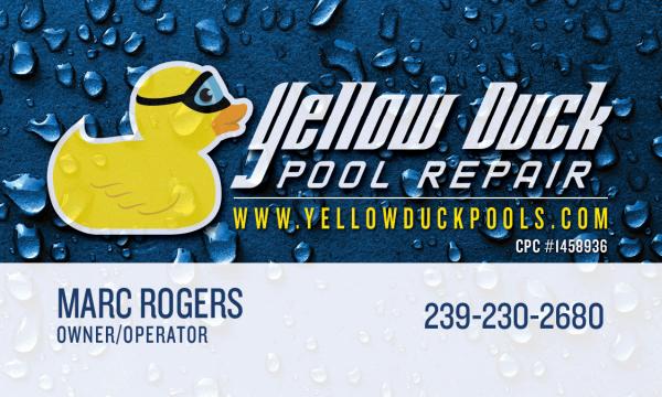 Yellow Duck Pool Repair