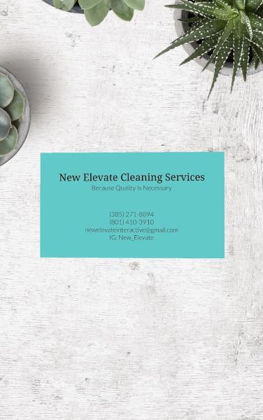 New Elevate Cleaning Services