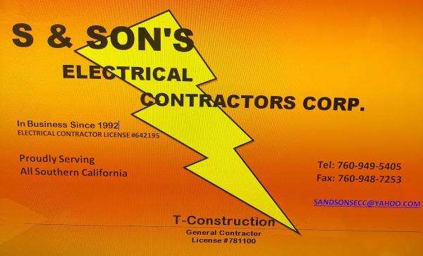 S and Sons Electrical Contractors Corporation