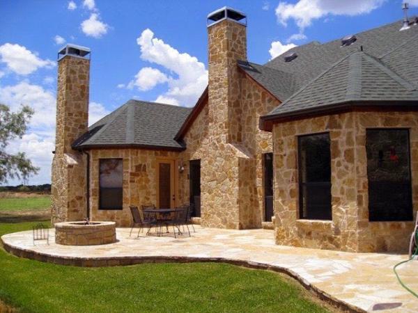 Rustic Wall and Patio