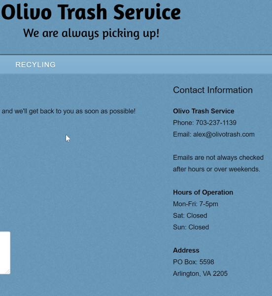 Olivo Trash Services