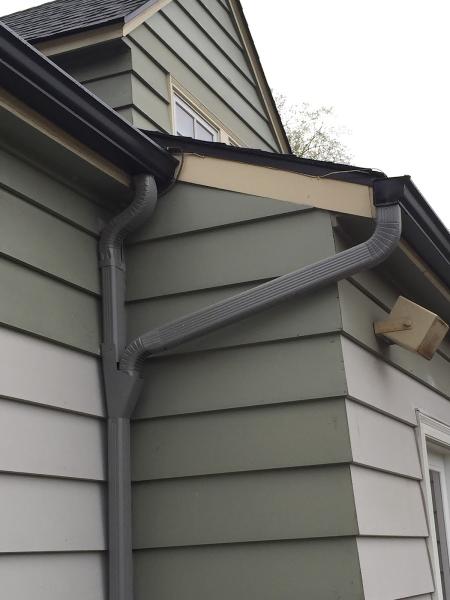 Leaf Drop Gutters and Downspouts
