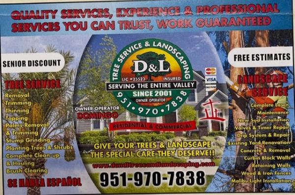 D & L Tree and Landscaping