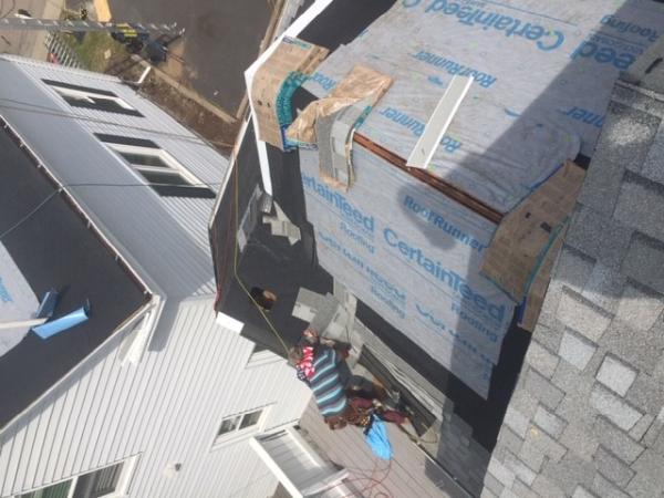 Bardi's Construction Up On the Roof
