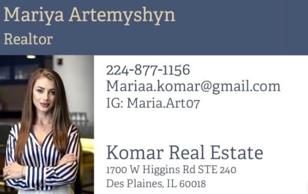 Mariya Artemyshyn Realtor