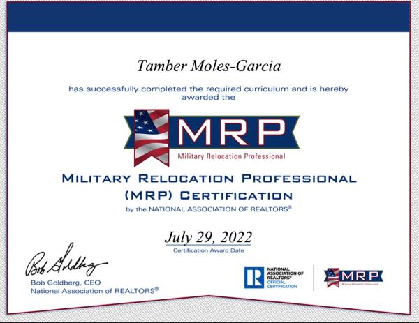 Tamber Garcia- Realtor & Notary NSA Services -Mrp
