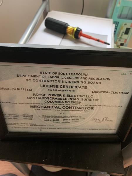 Royce Power and Electric LLC