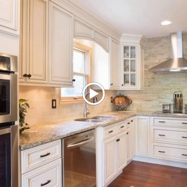 Gold Marble Granite & Cabinets