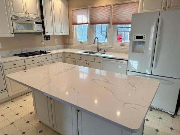 Gold Marble Granite & Cabinets